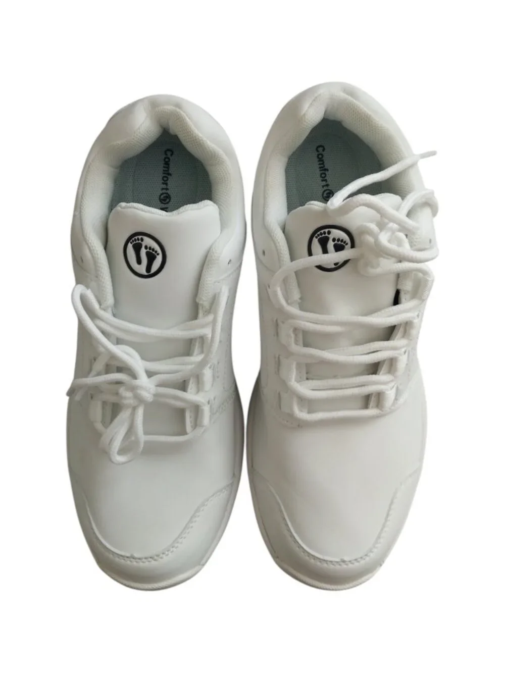 Comfort Wear Stride Cushion Sneaker Shoes Size 8 White Excellent Condition